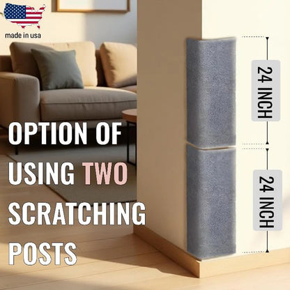 Wall Cat Scratcher & Corner Cat Scratcher – Indoor Scratching Post for Cats – Carpet Scratching Pad – Corner Scratchers for Indoor Cats – Wall Mounted Cat Mat